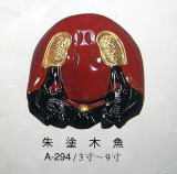 白木木魚 朱塗り木魚 いろいろあります。